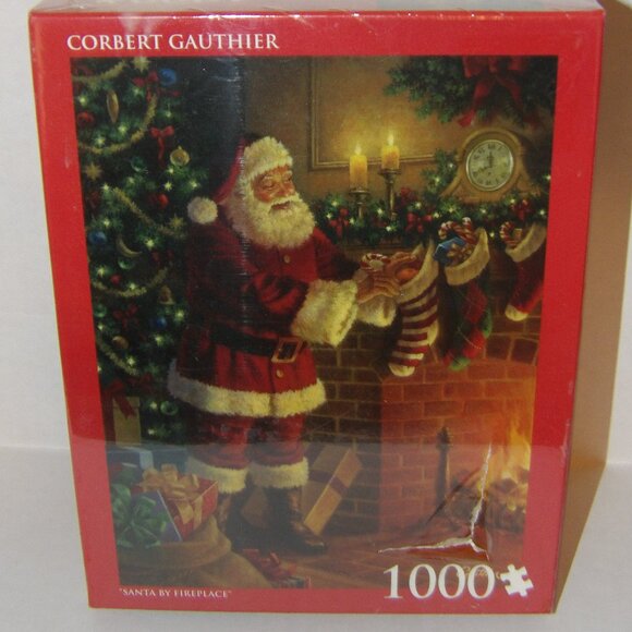 Andrews & Blaine LTD Other - Christmas Jigsaw Puzzle 1000 Pieces Santa by Fireplace